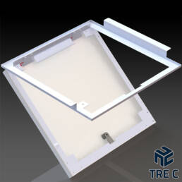 TRAPDOOR FOR METAL CEILING PANELS